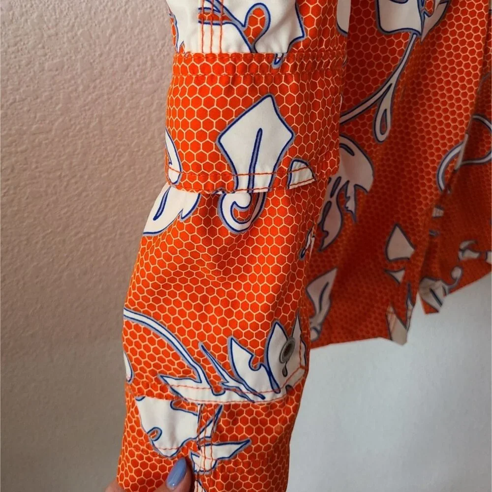 Billabong Y2K US Men's Size 33 Orange Hibiscus Aloha Board Shorts 9